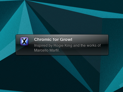 Chromic Growl Theme dark glass growl theme webkit
