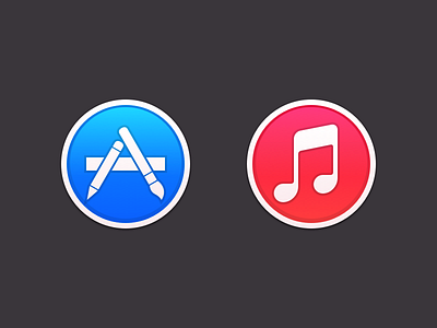 OS X Icons app store ibooks icon ios 7 itunes mac os x