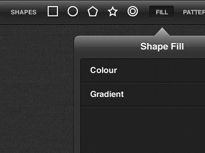 Secret iPad App app art colour design interface ipad popover shape ui
