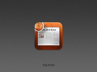 Silvio RSS Icon coffee icon ios iphone iphone 4 news newspaper rss silvio