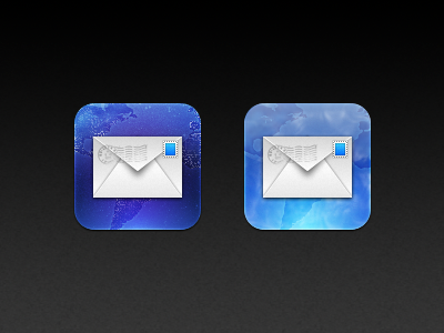 Night or Day? earth icon iphone letter mail post silvio