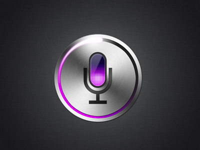 Siri Icon icon iphone4s metal psd siri tutorial