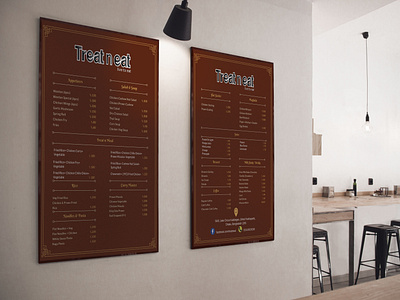 Restaurant menu