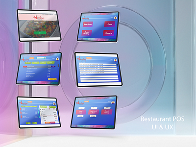 Restaurant POS UI mockup android app design app designer app development app ui app ux design designer food food mockup foodie