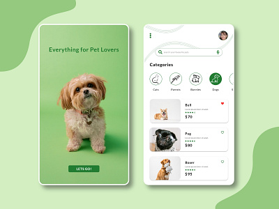 Pet Adopting Mobile App adobexd adopting cute design dribble graphic design likeit mobileapp petapp pets ui uiux ux
