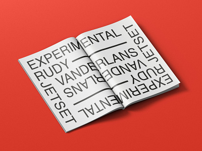 SPECIMEN HELVETICA // EXPERIMENTAL JETSET typography