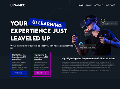 UIGAMER branding design graphic design ui ux