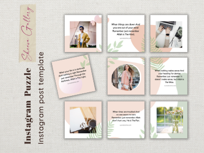 Instagram Puzzle Template 1 instagram instagram feed instagram grid instagram post instagram post design instagram posts instagram puzzle instagram puzzle template instagram template instagram templates post template instagram