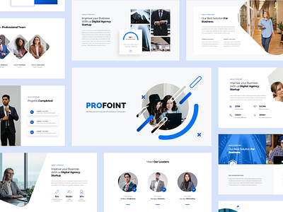 Profoint - Corporate Business Multipurpose Presentation Template business powerpoint company profile consulting creative slide infographic insurance investment powerpoint template presentation presentation template startup presentation typography