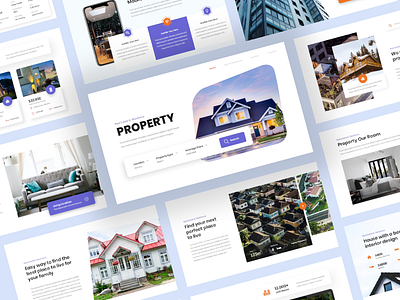 Property – Real Estate & Residence Presentation Template business powerpoint city building creative slide powerpoint template presentation presentation template property real estate residence single property typography