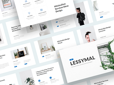 Lessymal - Minimalist Business Presentation Template brand guidelines branding business powerpoint company profile creative slide keynote marketing strategy minimal minimalist photography powerpoint template presentation template simplicity typography white