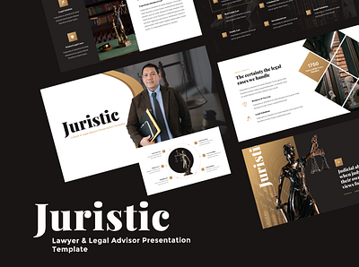 Juristic - Lawyer & Legal Advisor Presentation Template business powerpoint judge law consultant powerpoint template presentation presentation template
