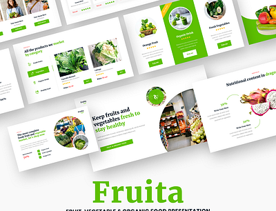 Fruit, Vegetable & Organic Food Presentation Template business powerpoint creative slide drink food fruit healthy food organic food powerpoint template presentation presentation template vegetable vegetarian