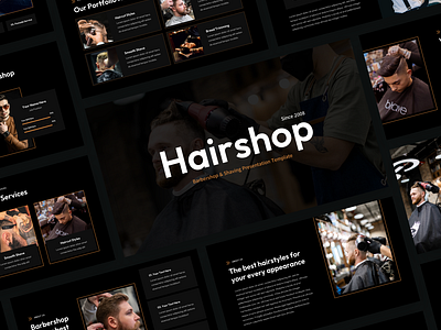 Hairshop - Barbershop & Shaving Presentation Template