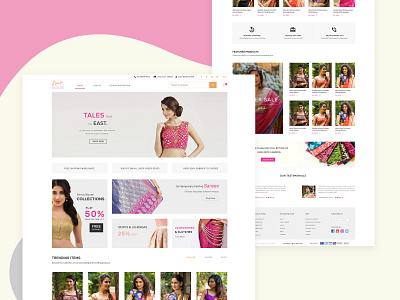 House of Blouse_Landing Page blouse branding agency customize customize product design fashion design illustration revamp website design women