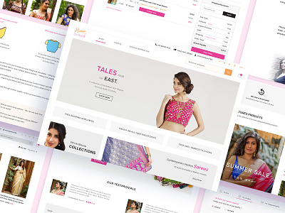UI/UX Design for House of Blouse blouse clothes clothes shop customise customize product dress ecommerce ecommerce design ecommerce shop ecommerce theme fabrics house of blouse shopping basket uid ux