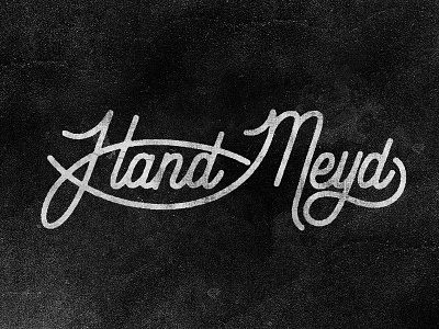 Hand-Meyd black blog edmonton grey identity script texture vintage white