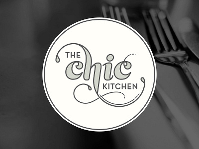 The Chic Kitchen black blog chic cream edmonton food fork grey identity kitchen