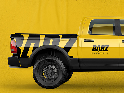 Barz Electric Truck branding edmonton electric identity logo vehicle wrap