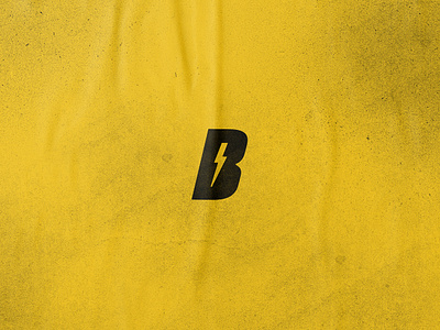 Barz Electric Mark b bolt calgary edmonton electric logo monogram submark texture yellow