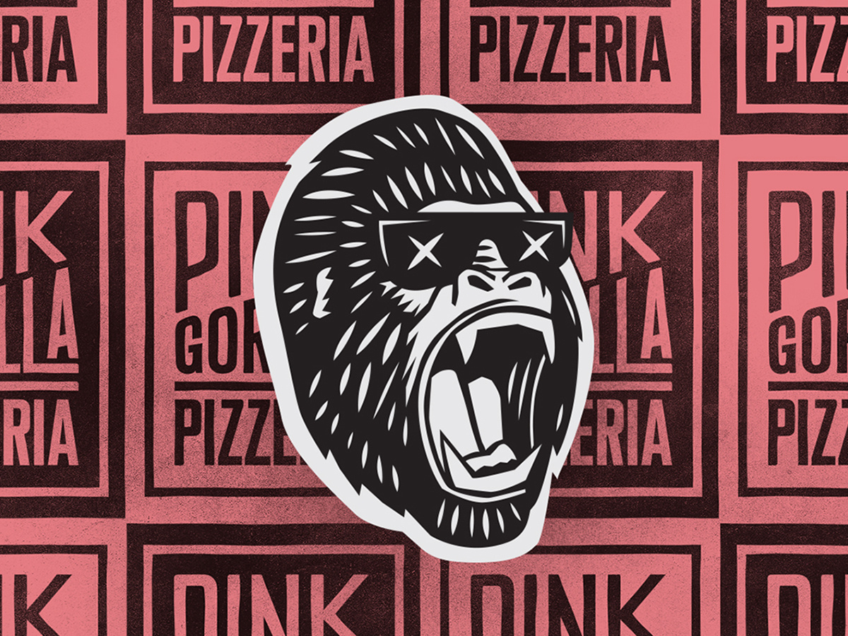 Pink Gorilla Pattern by Mainstay Graphic Design on Dribbble