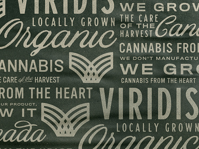 Viridis Pattern alberta canada cannabis edmonton farm harvest identity organic pattern texture vintage weed