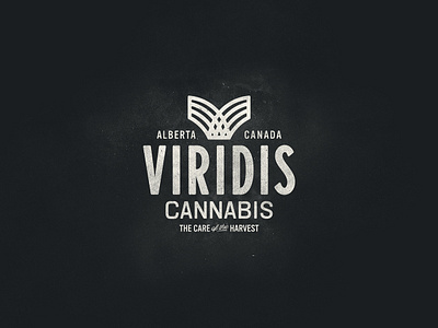 Viridis Lock up alberta branding canada cannabis edmonton icon lock up lock up logo typography vintage weed