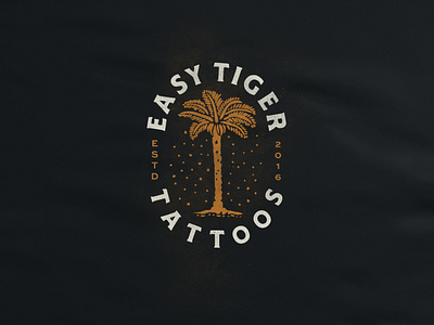 Easy Tiger Palm Tree alberta dots edmonton identity palm tattoo texture tiger typography vintage