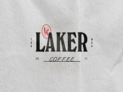 Laker Coffee alberta canada coffee coffee shop edmonton monogram stamp typography vintage
