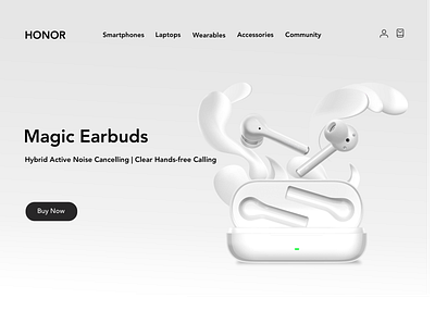 Magic Earbuds-landing page branding design childrens illustration landingpage