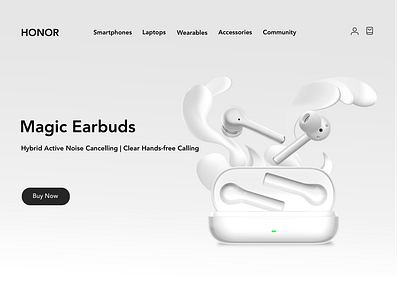 Magic Earbuds-landing page