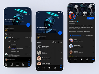 Music app design music app ui