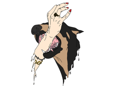 play with me adobe adobe illustrator bite design dog hand illustration