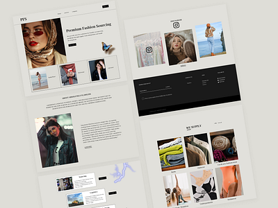 Fashion Sourcing Website design ui ux