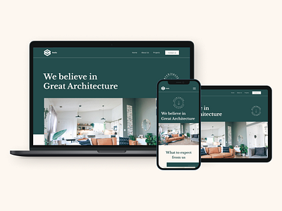 Architecture Agency Website design ui ux