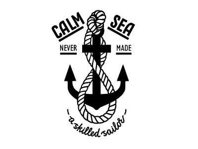SQUARE ONE Adventures - Calm Sea adventure anchor hipster lettering print script square one typography