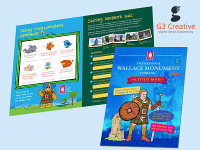 Kids activity book designed by G3 Creative activity book g3creative graphicdesign wallacemonument