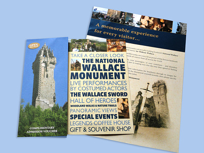 Wallace Monument Scotland - Take a closer look brochure design creativeagency g3 creative graphicdesign scotland wallace monument
