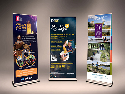 Roll up banner design by G3 Creative in Scotland