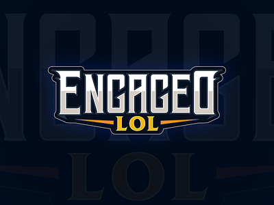 EngagedLoL branding design logo typography vector