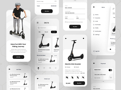 Electric Bike or Scooter Shop - Mobile App