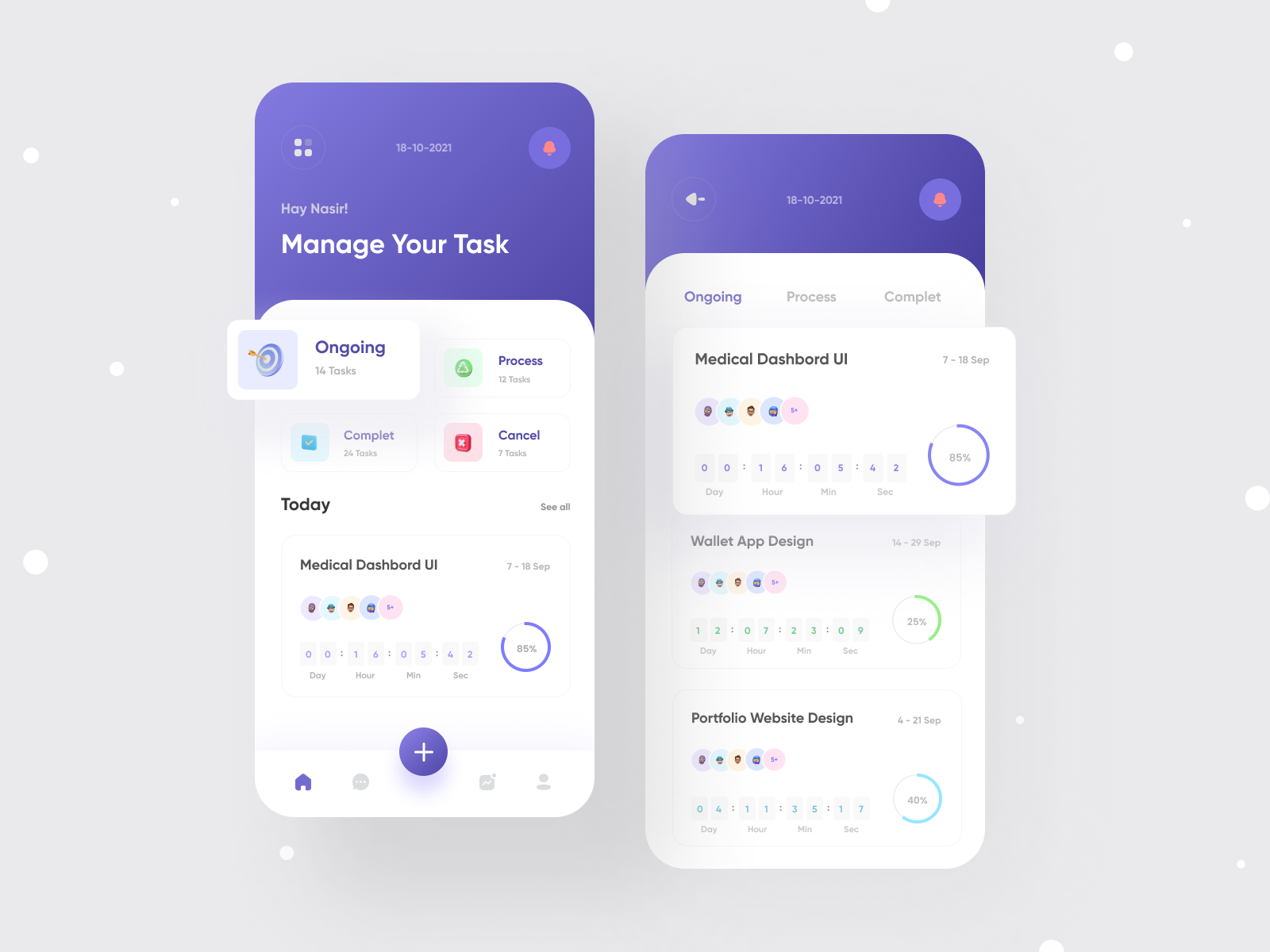 Task Management App by Nasir jamshed 🥇 on Dribbble