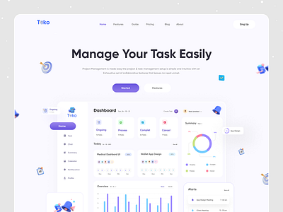 Task Management Website Design 3d animation app app ui branding design freebie graphic design illustration logo motion graphics task management task website ui ui design ui kit web design web ui website