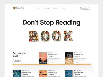 Book World  Landing Page Design