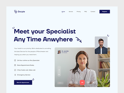 Medical Website Landing Page Design