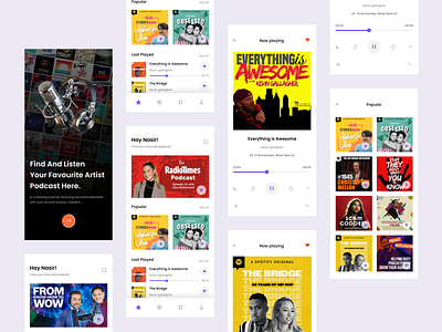 Podcast App Concept UI