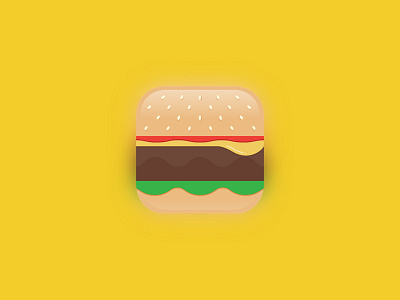 Daily UI #005 app appicon burger dailyui icon ui