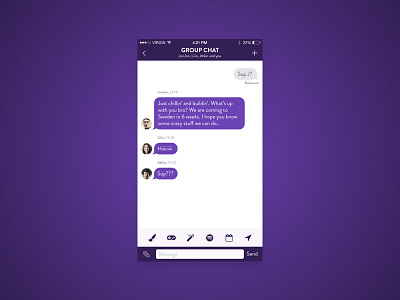 Daily UI #013 chat dailyui directmessaging message ui