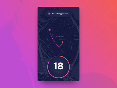 Daily UI #020 dailyui location tracker ui