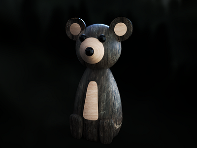 Toy Bear 3d bear c4d cinema 4d nature octane render product shot render toy